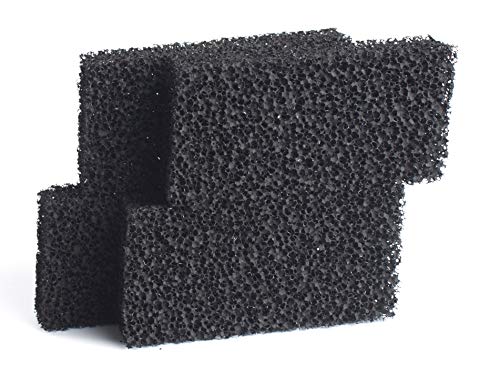 LTWHOME Aktivkohle Filtermaterial passend für Tetra IN 400 plus und IN 600 plus CF Aquarium Innenfilter(4 Stück)