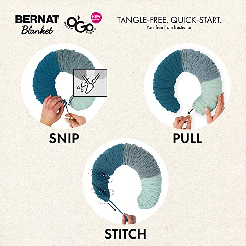Bernat Blanket O'Go Fired Clay Yarn - 2 Pack of 300g/10.5oz - Polyester - 6 Super Bulky - 220 Yards - Knitting/Crochet - Image 2