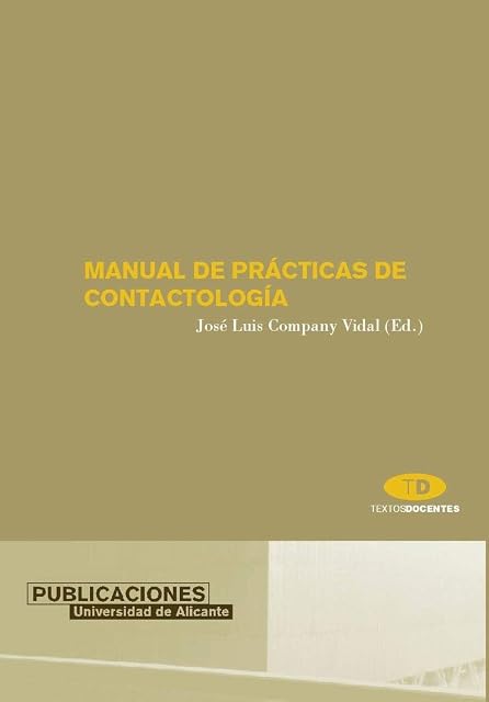 Portada de Manual de prácticas de contactología