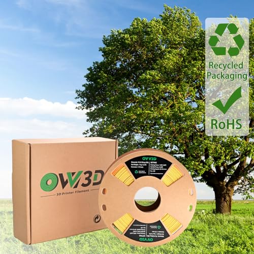 Image of OVV3D PLA Filament 1.75mm, Red Gold 3D Printer Filament Silk PLA Dual Color, Red Gold PLA Filament, Color Change Every Inch Filament 3D Printer Filament + /-0.02mm, 1kg /2.2lb
