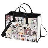 BWWKTOP Jack Tote Bag Sally Fans Gift Nightmare Tour Santa Shoulder Bag Oogie Gift Mayor & Lock & Zero Dog Merchandise (Jack era BG)