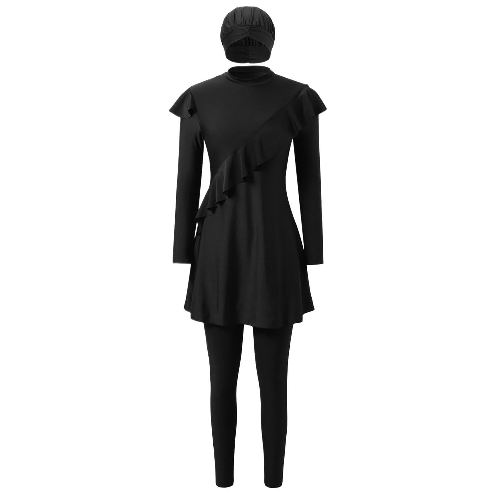 Costume da bagno da donna, costume da bagno da donna, modesto, moda per ragazze, immersioni, wakeboard, sport acquatici, piscina, palestra all'aperto