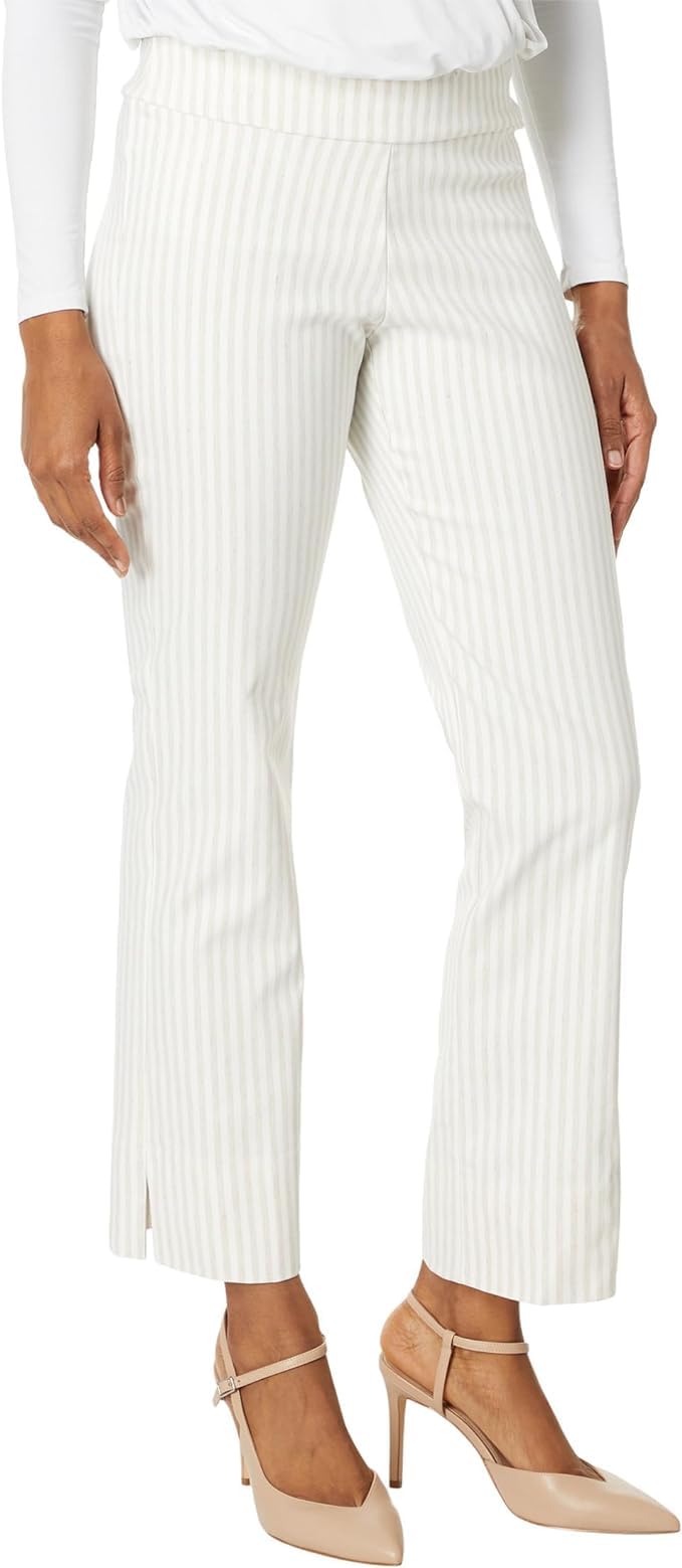 Krazy Larry Womens Stretch Linen Wide Ankle