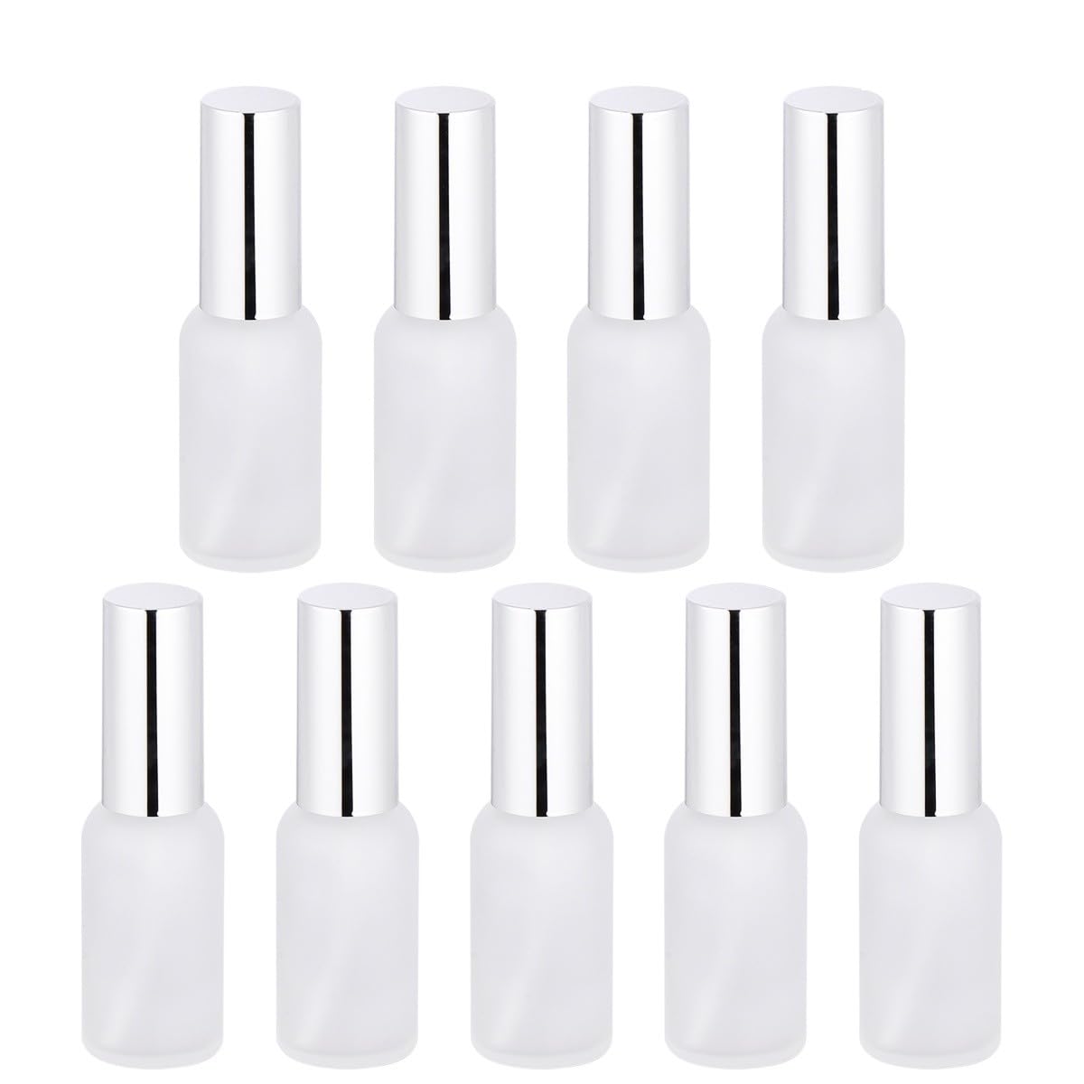 Sprühflasche 30ml aus Glas, Nachfüllbar, 9 Stück, Weiß