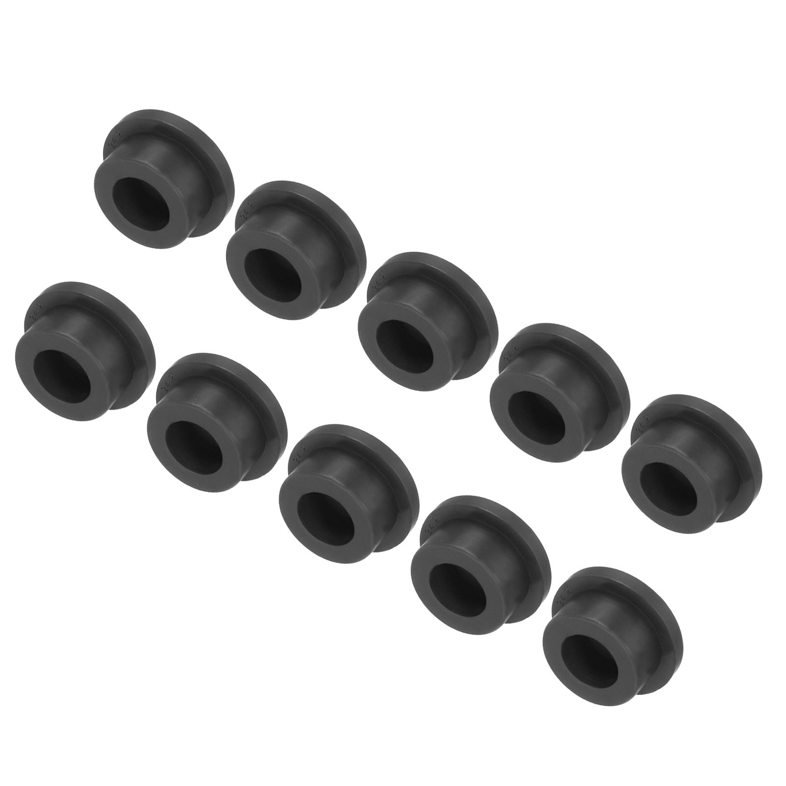 uxcell High Temp Silicone Plug Mount Dia 24mm/0.94 inch T Shaped Rubber Stopper Hole Plugs for Powder Coating Plating Waterproof Plugs Sealing Plugs Black Pack of 10(OD 31mm)