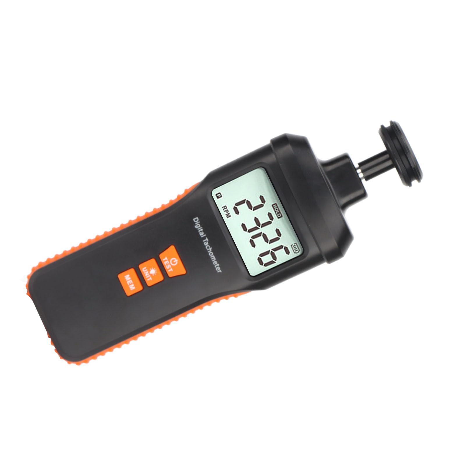 Zerodis Tacómetro Fotoeléctrico Digital Medidor RPM con Pantalla Retroiluminada de Alta Precisión 9.0-999999RPM Tester sin para Aplicaciones Marinas Automotrices Industriales