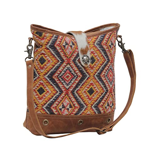 Myra Bag Western Leather Shoulder Bag for Women - Crossbody Bag Orange Ember2