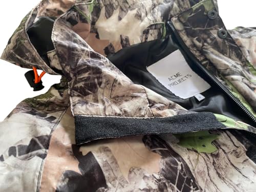 Acme Projects Men's Rain Suit (Jacket + Pants), 100% Waterproof, Breathable, Taped Seam, 10000mm/3000gm, YKK Zipper (as1, alpha, l, regular, regular, Camouflage)