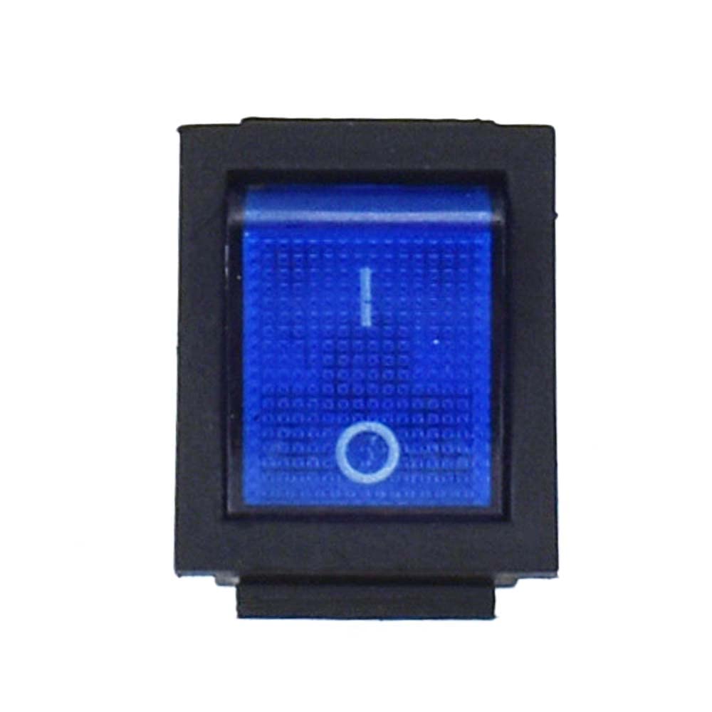 5pcs KCD4 Rocker Switch 4 6 Pin 2 3 Position DPST Boat Rocker Toggle Switch 32x25mm (6pin 3Position,Blue)
