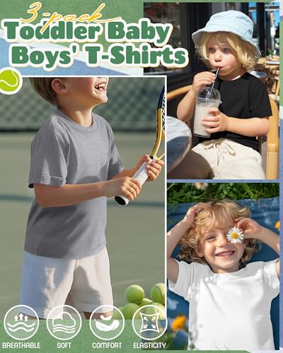 Image of Oakgarden 3 Pack Toddler Boys Crewneck T Shirts