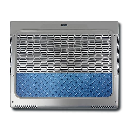 Image of MightySkins Skin Compatible with Alienware X16 R1 (2023) Full Wrap Kit - Blue Gridiron | Protective, Durable, and Unique Vinyl Decal wrap Cover | Easy to Apply & Change Styles | Made in The USA