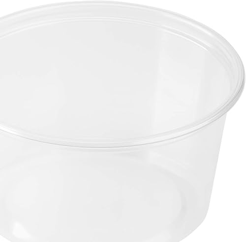 Miniatura 5 de Karat FP-DCL117-PP Tapa plana para recipientes de polipropileno de 8 onzas 32 onzas 03 pulgadas de altura 461 pulgadas de ancho 473 pulgadas de