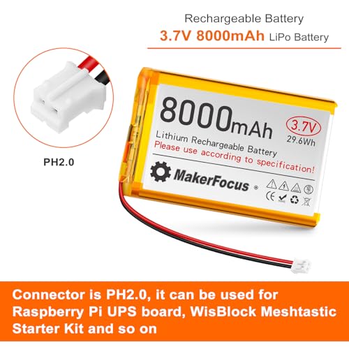 Batterie Li-Po 8000mAh 3,7V pour éviter les coupures Raspberry Pi - 3