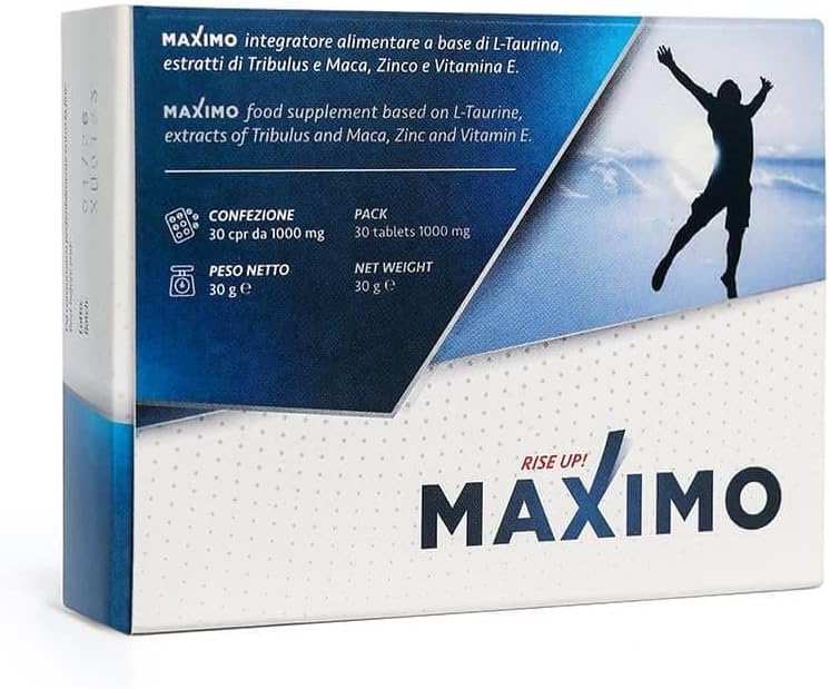 MAXIMO RiseUp Integratore per Uomo 30 Compresse Effetto Duraturo