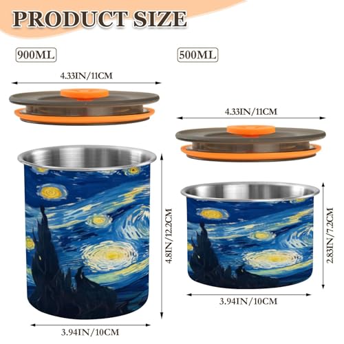 Contenedor hermético acero inoxidable Blueangle 900ml miniatura 2