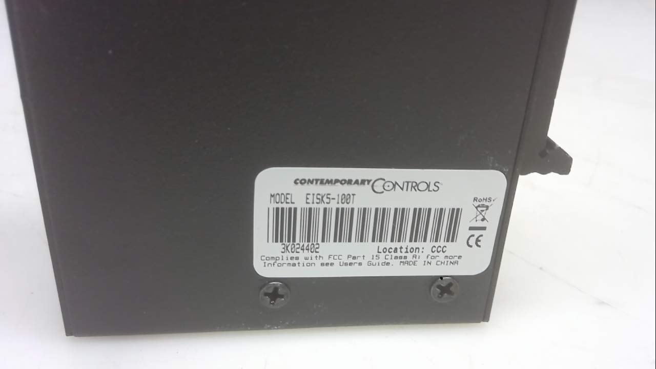 Contemprary Controls Eisk5-100T, Ethernet Switch, 5 Port Eisk5-100T