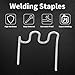 Welding Staples,100pcs 0.8mm Auto Bumper Repair Pre Cut Welding Staples Repair Tool Kit 