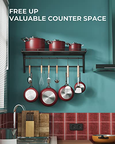 Oropy US-18SM2802/URT-88 23 Inch Wall Mounted Pot Rack Storage Shelf thumb #5