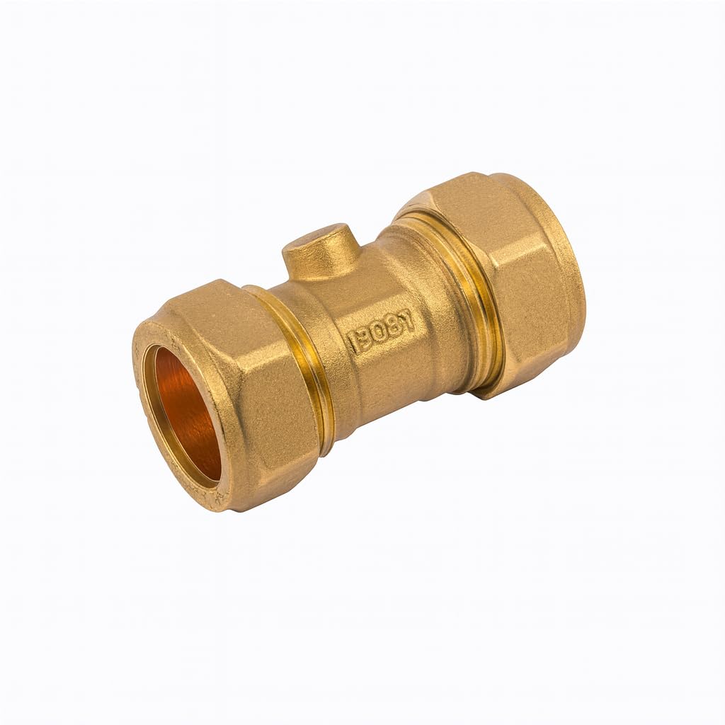 Westco 22mm Compression Brass Isolating Valve