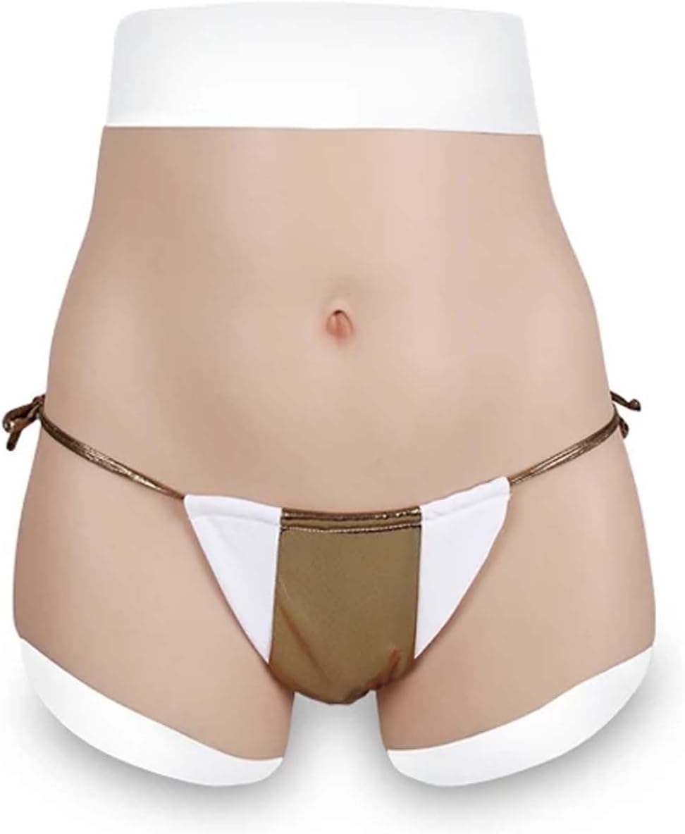 GAOLEI Silicone Fake Vagina Underwear Panties Pluggable Underwear Butt Lifter Shaper Boxer Briefs for Cosplay