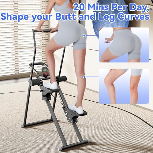 Image of Stair Stepper & Ab Machine by SEWD, 2-in-1 Cardio Workout Equipment with Adjustable Handlebar & Large Pedals, 90% Pre-Assembled Fitness Equipment, Quickly Switch from Stepper to Abdominal Machine