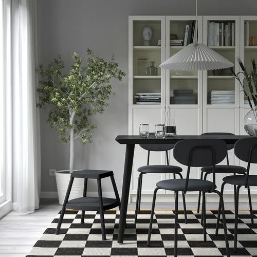 Amazon｜IKEA イケア ステップスツール 4面仕様 ブラックグレー
