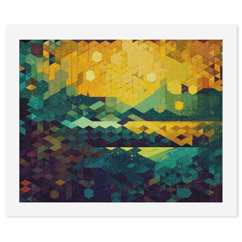 Kits de pintura por números para adultos con lienzo digital hexagonal brillante de óleo