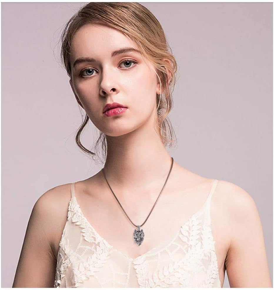 PH PandaHall 40pcs 2 Colors Wolf Head Charms Tibetan Alloy Animals Pendant Beads Dangle Charms for DIY Men Bracelet Necklace Jewelry Making (Antique Bronze & Antique Silver) - Image 6