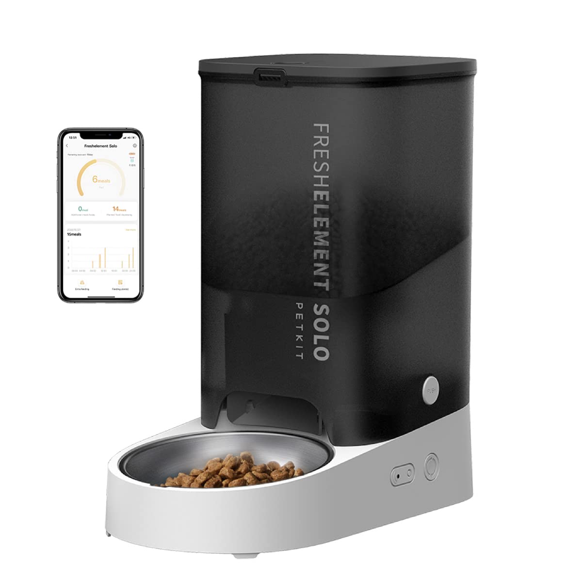 Buy PETKIT Automatic Cat Feeder, FRESH ELEMENT SOLO, App Control 3L