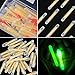 Stebcece 50 Pcs Fishing Light Sticks Glow Tip Long-Lasting Glowing Fishing Rod Fihisng Green Fluorescent Light Rod Glow Sticks