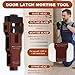 Door Latch Installation Kit, Precision Scoring and Chiseling Metal Door Lock Hole Saw Kit Latch Mortise Tool Fits for 1-3/8’ or 1-3/4’ Thick Wooden Door, Professional Installation