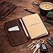 CestAntiQ, Leather Journal Cover for Field Notes, Notebook Cover for Cahier, Wallet Case, (3.5 x 5.5 in.) Cards Slot/Refillable Travelers Pocket Notebook Handmade with Pen Holder Brown