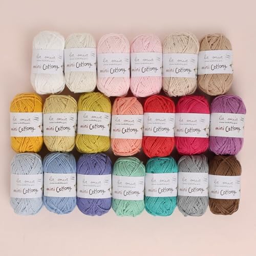 La Mia Mini Cottony 20'li Paket 25g Renkli El Örgü İpi - 33845