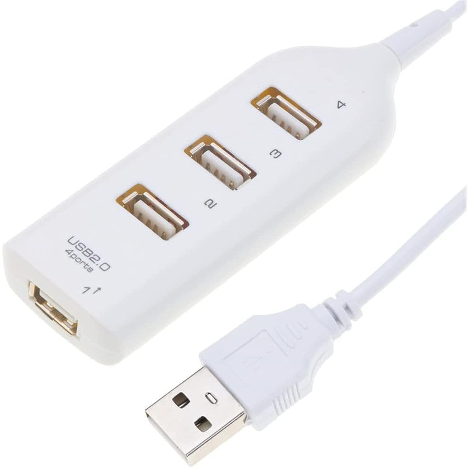 Adaptador de Cubierta de Alta Velocidad Hub Mini USB 2.0 Splitter de 4 Puertos para PC portátil Receptor de portátiles Accesorios de periféricos de la computadora