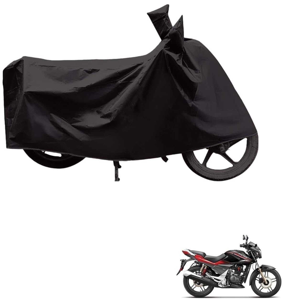 Kozdiko Dust & Waterproof Bike Body Cover with Mirror Pockets for Hero Xtreme Sports