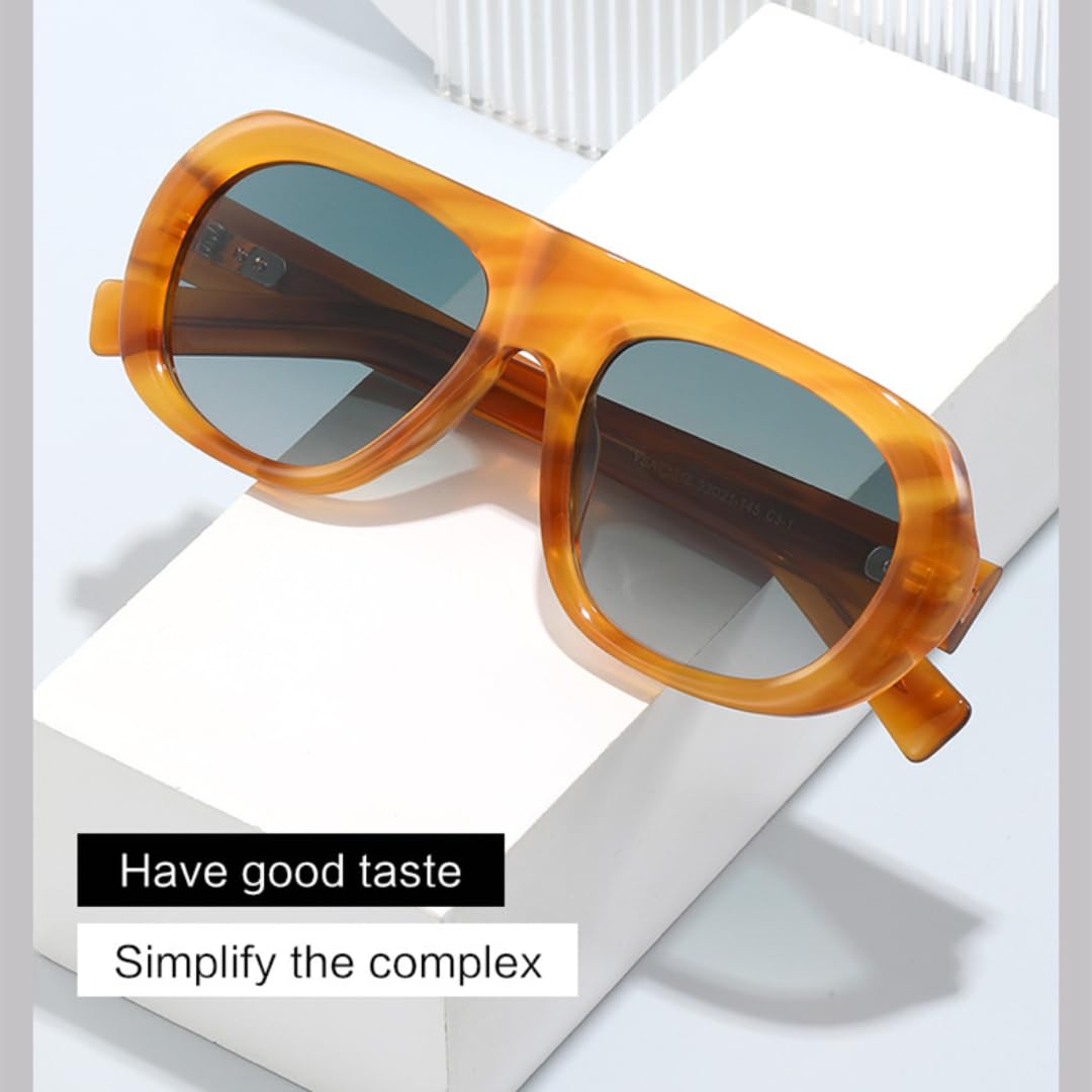 Gafas de sol de montura vintage para hombre, polarizadas, con protección UV400, estilo punk para mujer.
