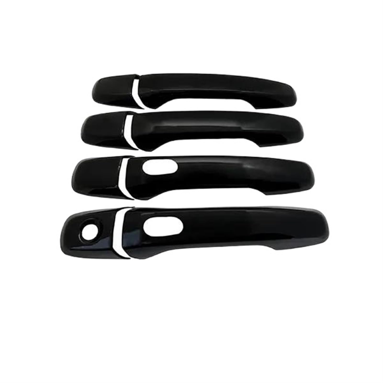 Lzbzhb 4Handle 2 Buttons Car Exterior Outsidedoor Handle For Explorer For Classic U502 2011~2018 For Smart Door Handle Cover Gloss Black Car Exterior Decorate Auto Stickers(4Handle 2 Buttons)