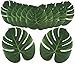 Palmier Artificielles, 12 Feuilles Feuille De Palmier pour Décoration De Fête Hawaïenne Decoration Jungle (6 inch)