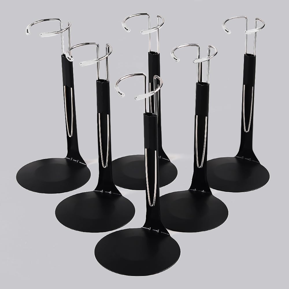 Support réglable pour figurine articulée avec socle stable UCanaan lot de 6