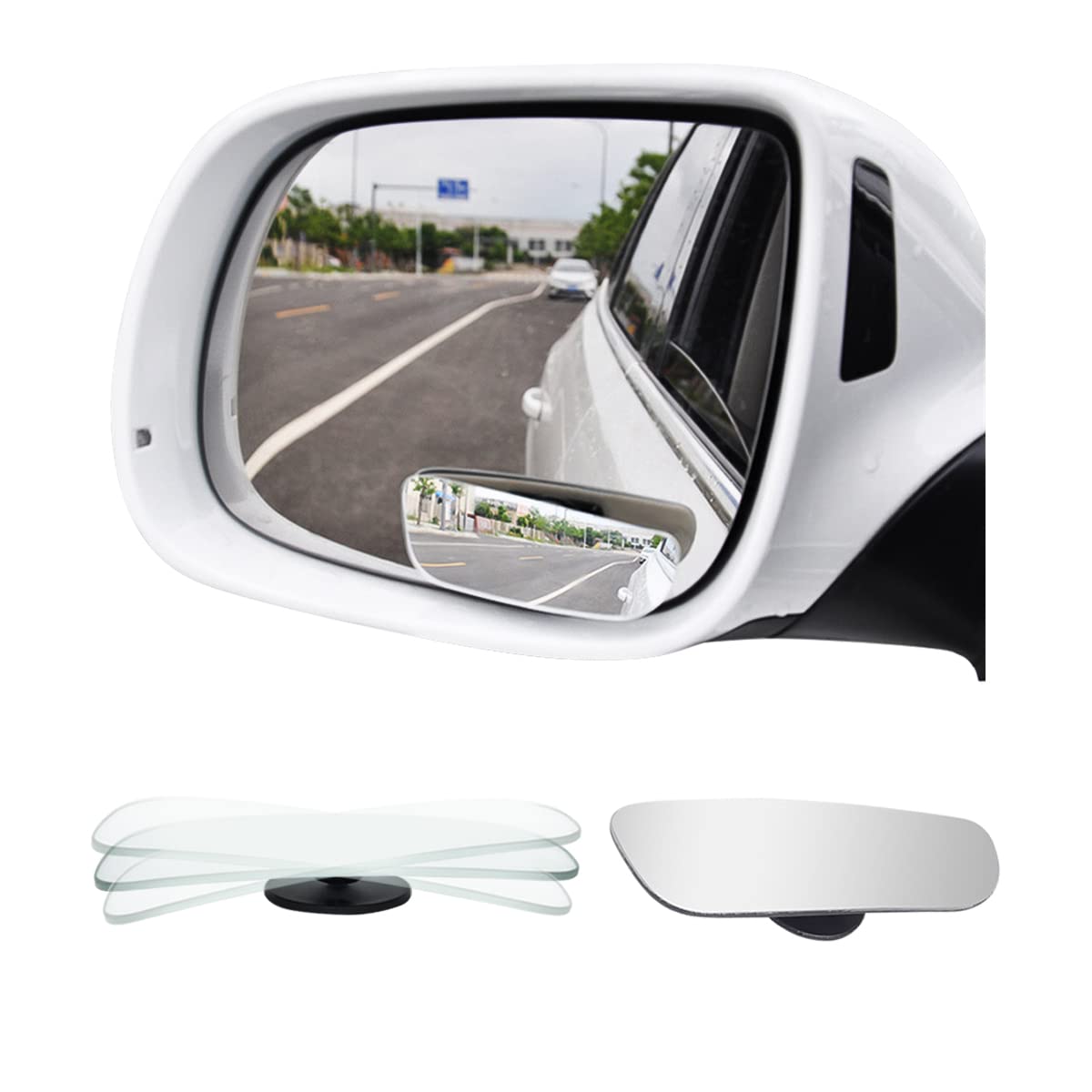 CGEAMDY Toter-Winkel-Spiegel Set - 2 Stück Wasserdichte Blind Spot Spiegel Für Auto, LKW & Motorrad