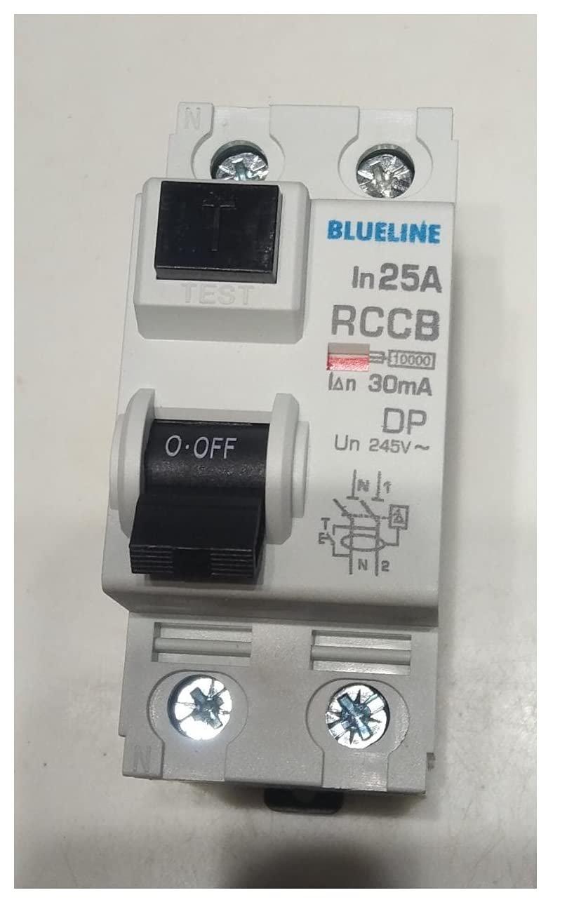 J K Sales (Electrical) Blueline poly carbonate Two Pole Acts in 25A Rccb, 30Ma (White) 245V (1)-image-1