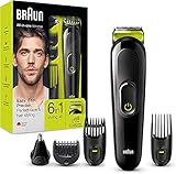 Das 6-in-1-Set mit Barttrimmer und Ohren- und Nasenhaartrimmer