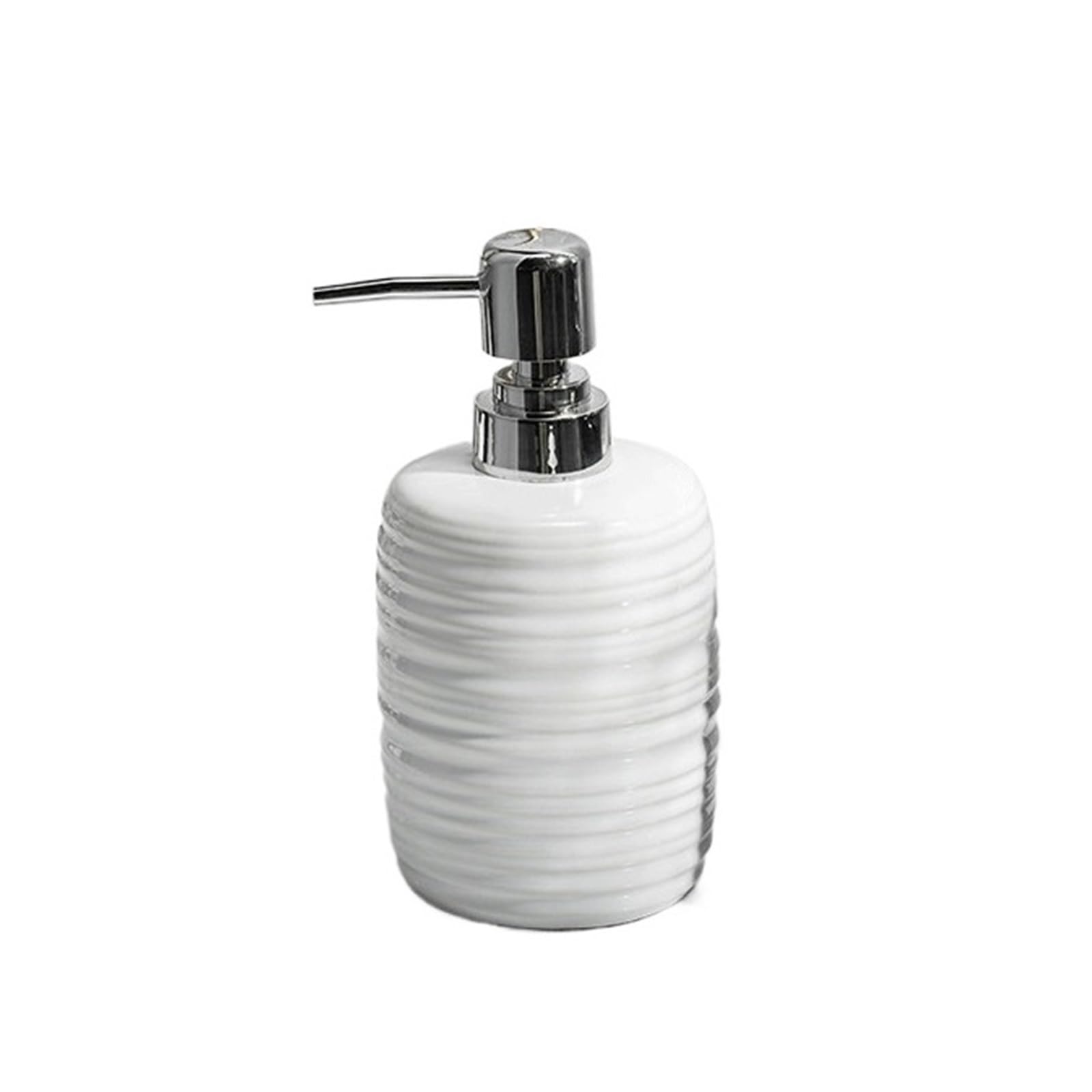 Can Fill Liquid Modern Minimalist Soap Dispenser Bottles For Shower Gel And Shampoo In The Bathroom And Kitchen(White)