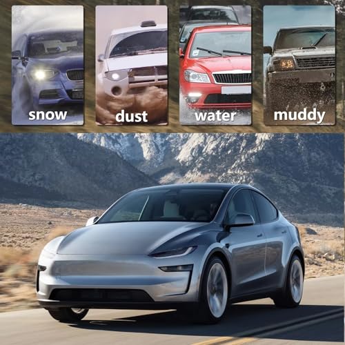 Guardabarros de coche para Tesla Model Y Juniper 2025 kit de 4 piezas sin perforación 6