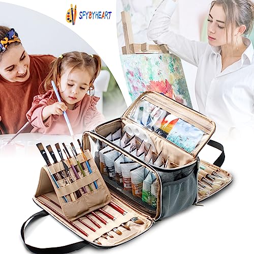 Sfybyheart AM358 Acrylic Paint Storage, Paint Organizer And Storage, Art Supply Organizer, Art Tote Bags thumb #6