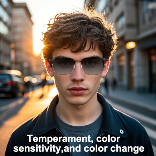 Giinova Smart Bluetooth Glasses for Women Men with Speaker Physical Color-Change Anti-Blue Light Polarized Built-in Microphone for Android iOS... - Image 6
