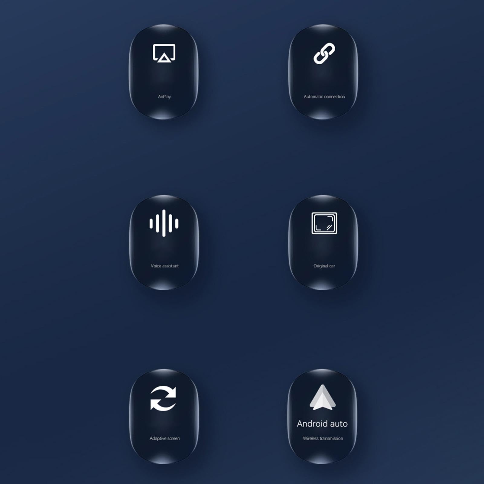 Adattatore Wireless Auto audio per veicoli | Convertitore Mirroring Schermo Auto per Guidatori Camion Camper SUV Pendolari Viaggiatori Car Sharing Vacanze In Famiglia