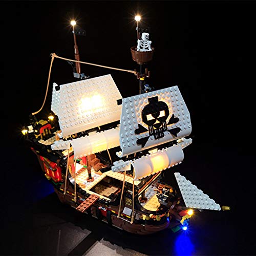 Sugeren LED Beleuchtungsset für Lego Piratenschiff 31109, LED Licht Set kompatibel mit LEGO 31109 (Ohne Lego Set) – Bild 8