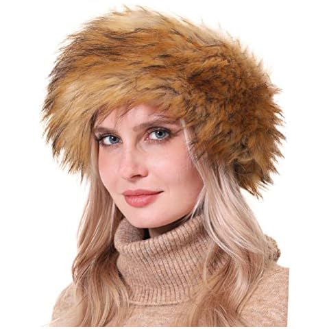 soul young Women's Faux Fur Winter Earwarmer Cover