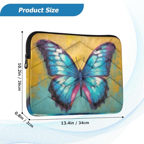 Funda para portátil 13-14 pulgadas con diseño mariposa miniatura 3